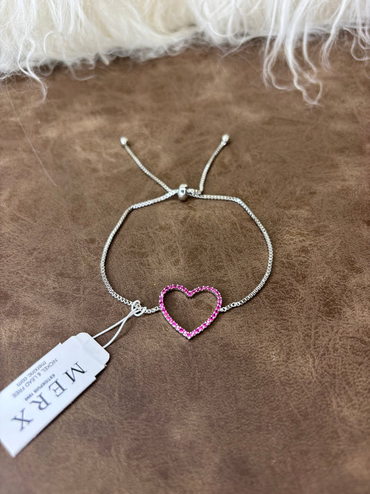 Adjustable Heart Bracelet